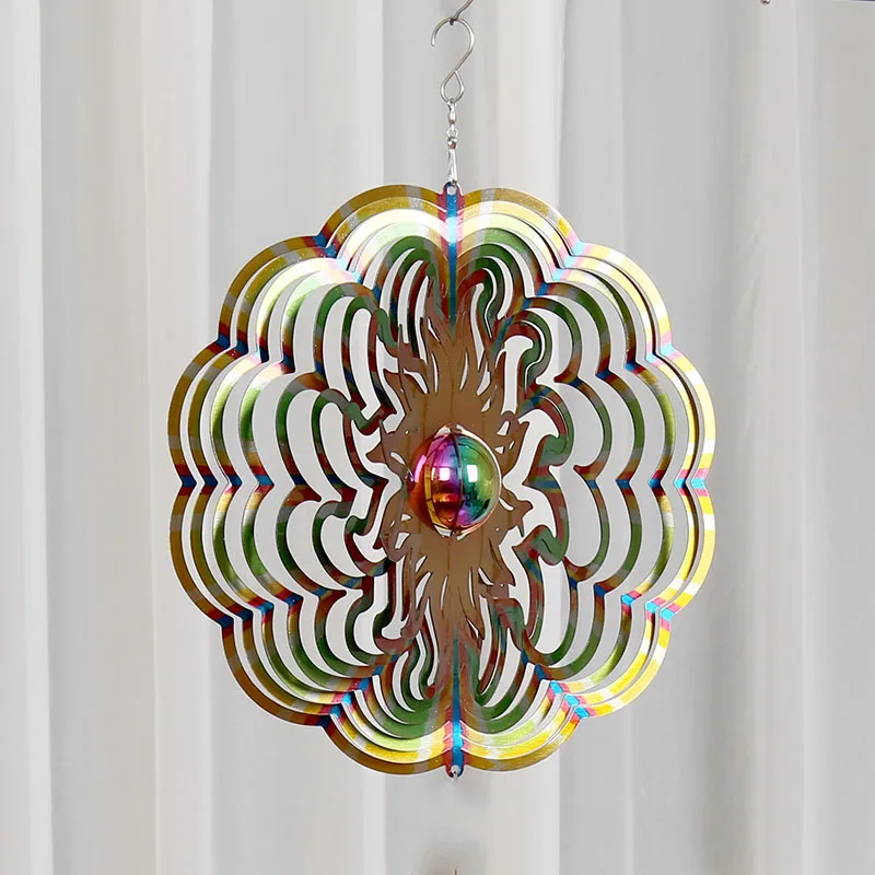 Hot Sale Wind Spinner 3D Garden Wind Chimes Metal Wind Turning Chimes