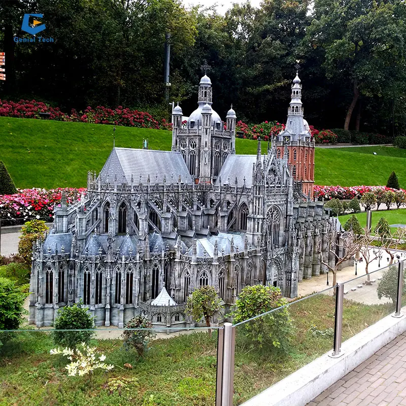 MB-RT09 Cathedral of Notre Dame Miniature buildings Park  Mini 3D landscape miniature building model