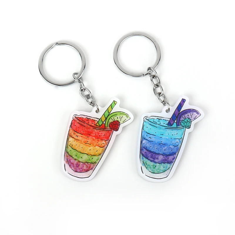 Free Sample Competitive Price Black Lives Matter Key Chain  Lighter Offset Printing Acrylic Keychain