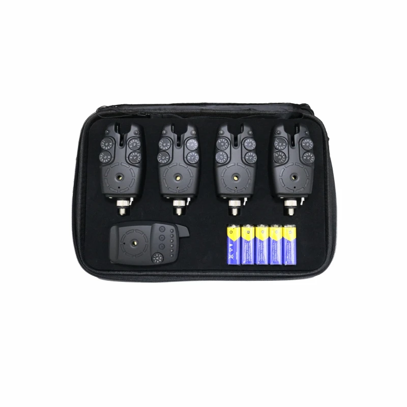Wireless Bite Alarm Kit for Carp Fishing Wholesale Price JZH-RF1988 4+1 Set