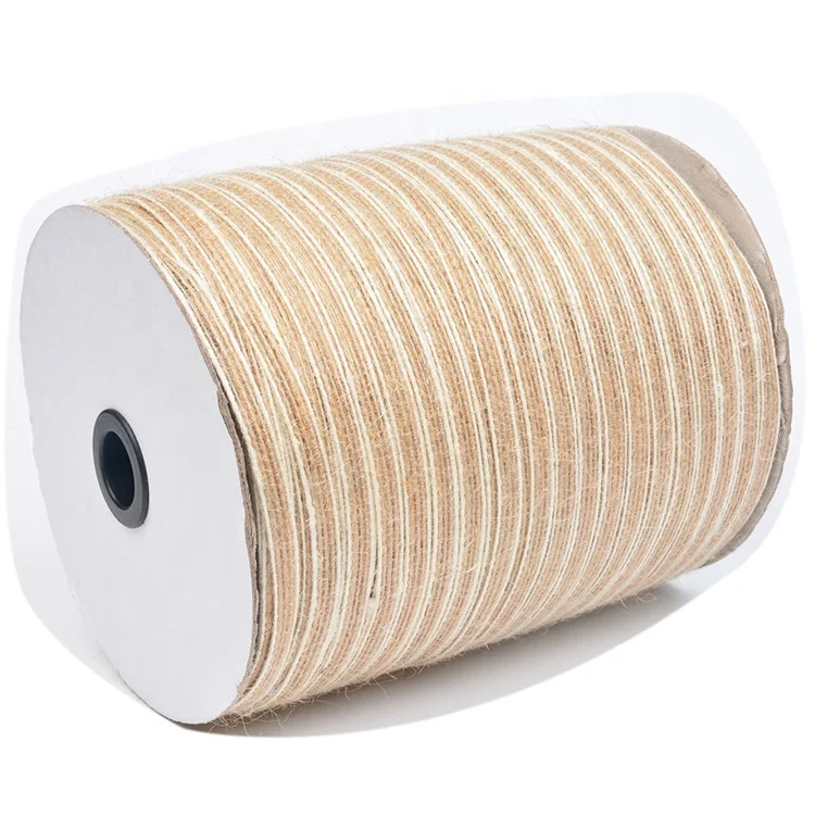 
10M/Roll Jute Burlap Lace Hessian Hemp Ribbon Vintage Rustic Wedding Party Christmas Decoration DIY Crafts Gift Packaging Ribbon 