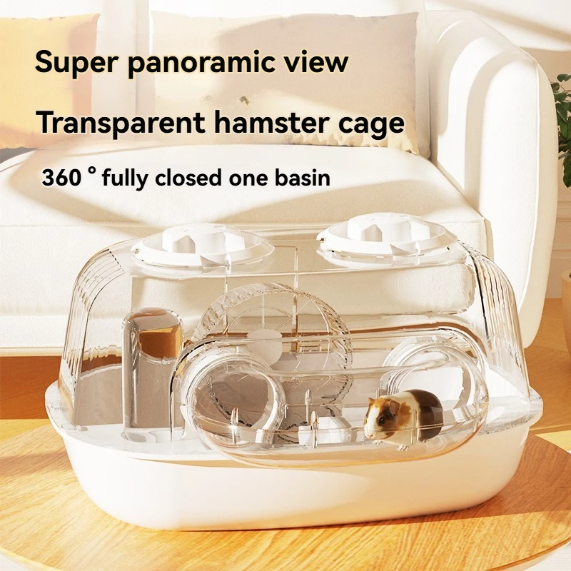 Wholesale 360 Luxury Hamster Cage Large Space Acrylic Villa Indoor Golden Silk Bear Hamster Cage Full Set of Special Cage