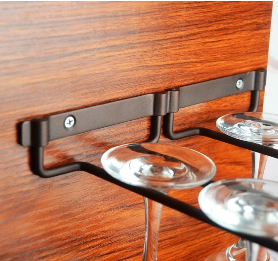 Настенная кухонная столовая посуда хромированный держатель для Винных Бокалов стойка для Винных Бокалов