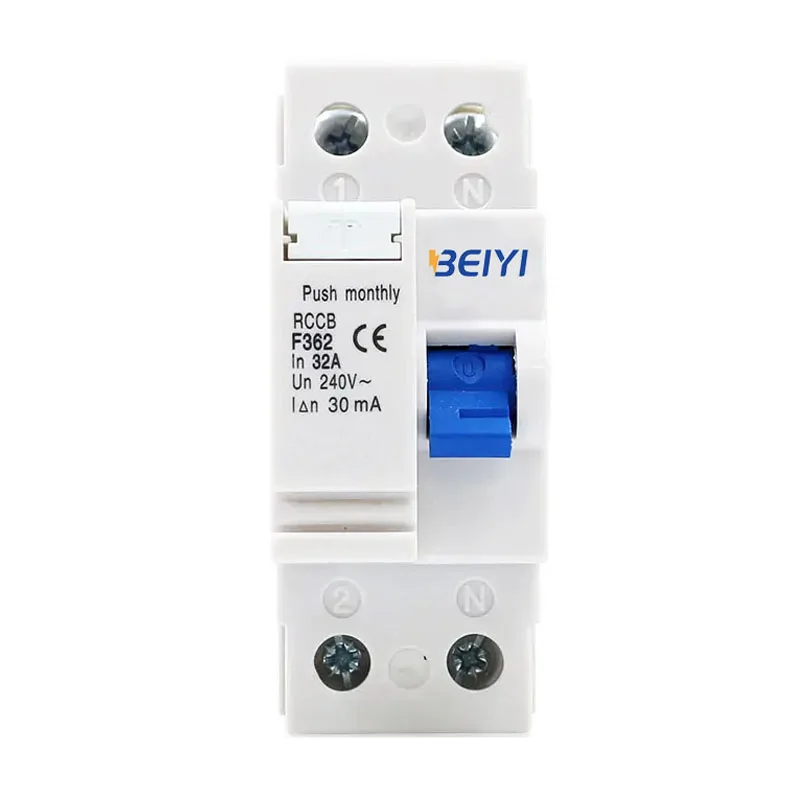 Safety RCCB F362 F364 series elcb 2 pole 4 pole earth leakage circuit breaker 30ma with good price