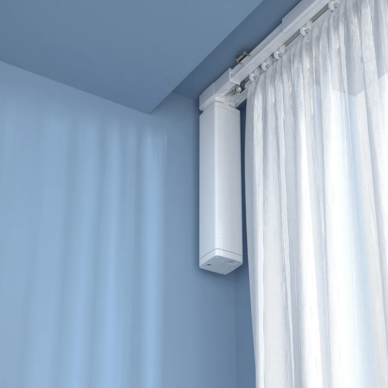 Automatic Curtain Tracks RS485 Intelligent Automation Curtain Motor Low Noise Motorized Blinds Remote Smart Curtain Opener