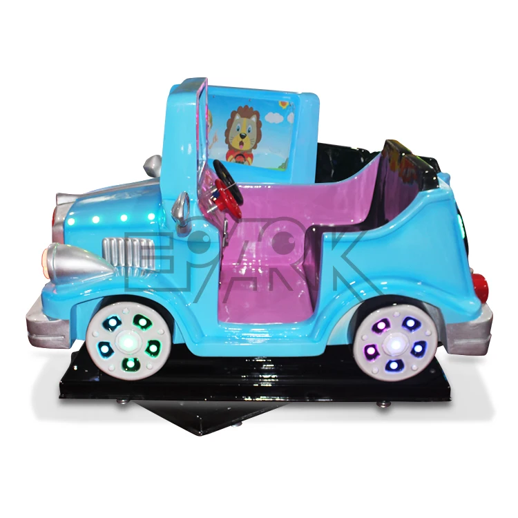  Indoor kids playground cheap amusement rides fiberglass material ride on car swing