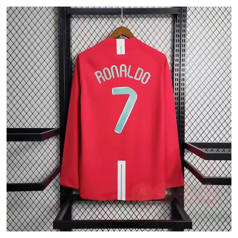 Классический клубный винтажный комплект футбольной команды Ronaldo 07 08 2007 2008 оригинальный дизайн