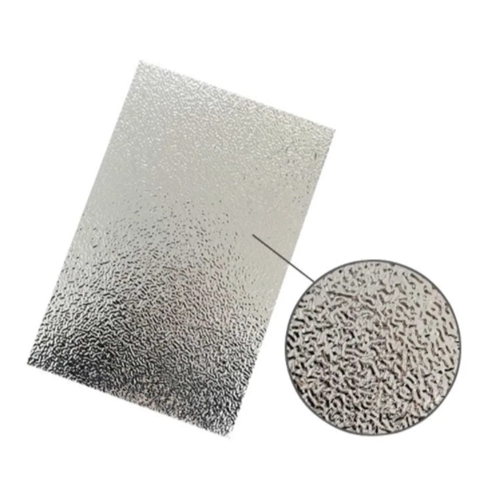 Embossed Pure Aluminum Stucco Sheet Plate For Refrigerator Fridge Insulation Material