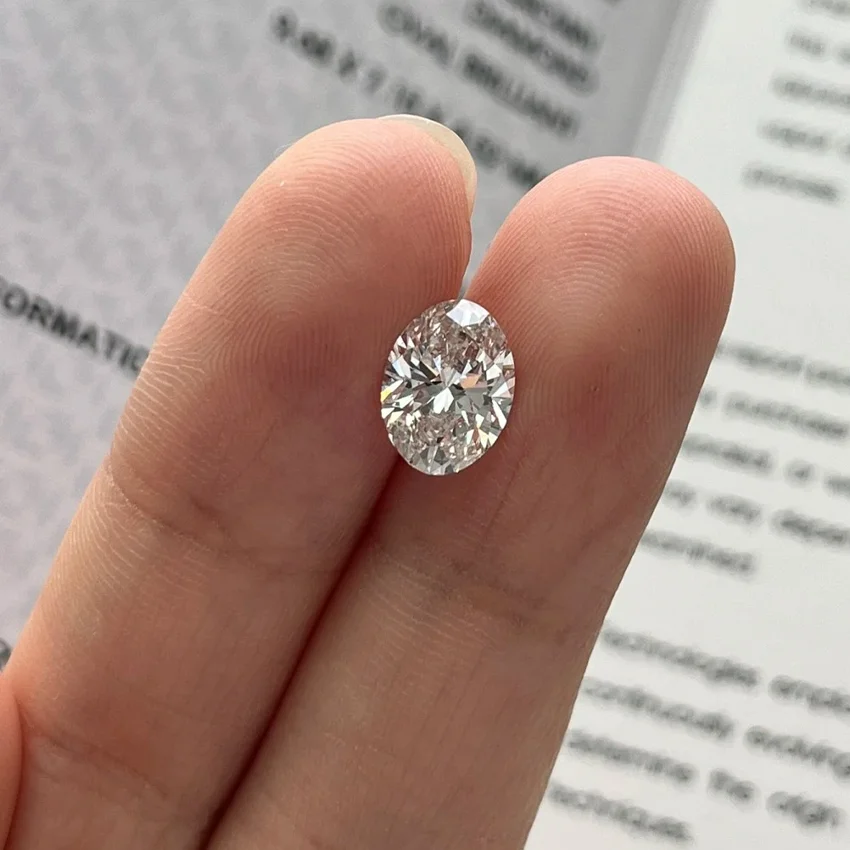 Lab Created Diamonds Oval cvd diamond cut Lab Created Loose Diamond Jewelry Manufacturers In China