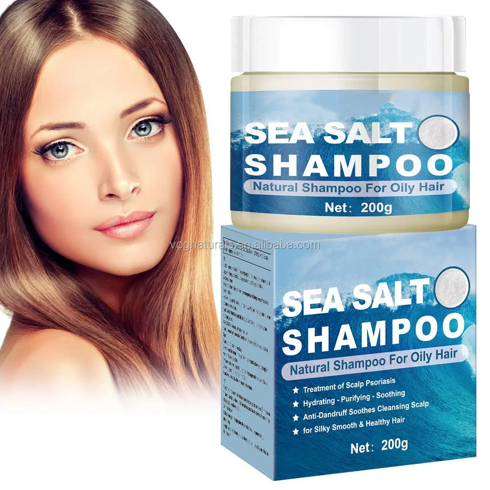 Private Label Natural Sea Salt Shampoo Oil Control Anti- dandruff Anti-itching Scalp Psoriasis Treatment Shampoo