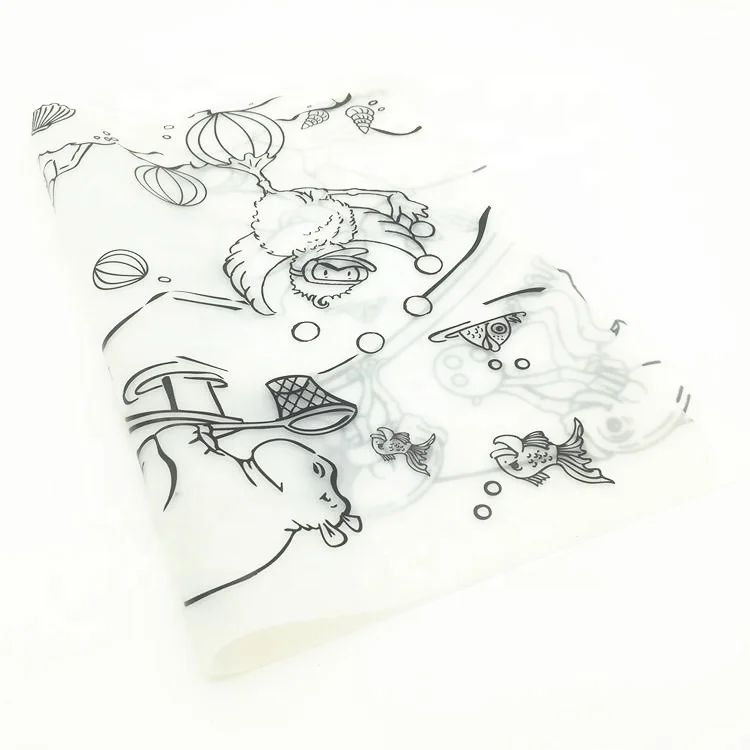 Wholesale Soft BPA Free Food Baby Silicone Mat with Custom Printing s