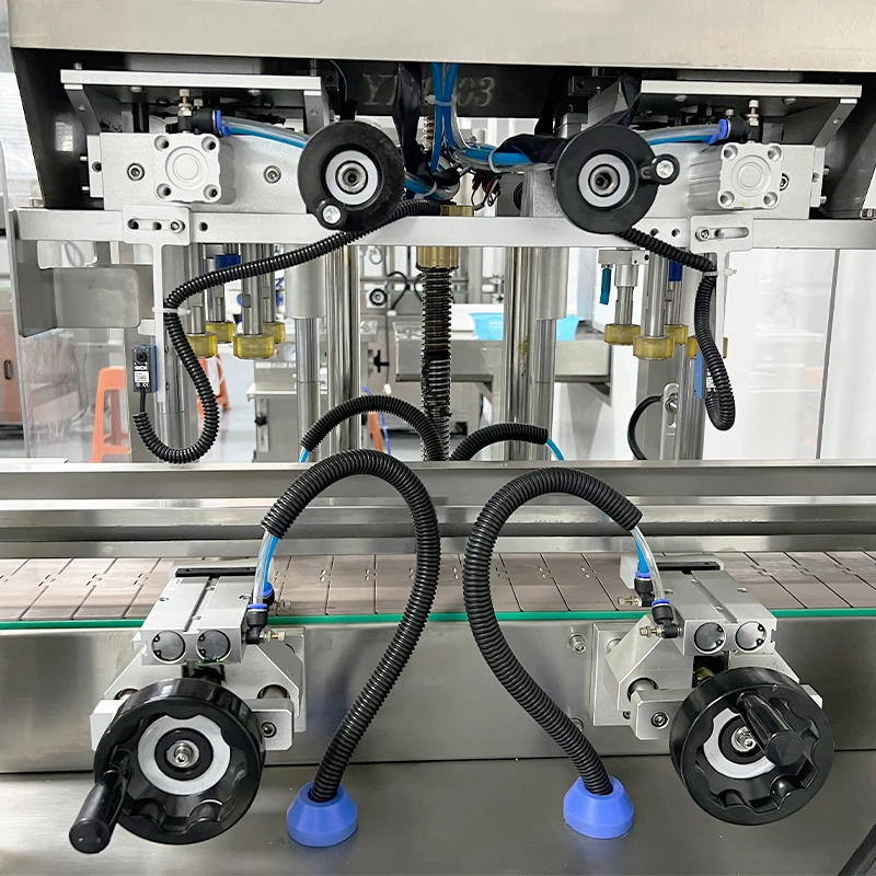 Feeder Conveyor Blet  Automatic Gravity Negative Pressure Glass Plastic Bottle Full Production Line Perfume Filling Machine