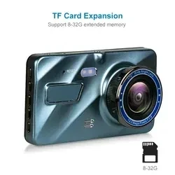 4 Inch Car dvr dual Camera car dash cam front and rear smart carro driving recorder dash cam for car with night vision