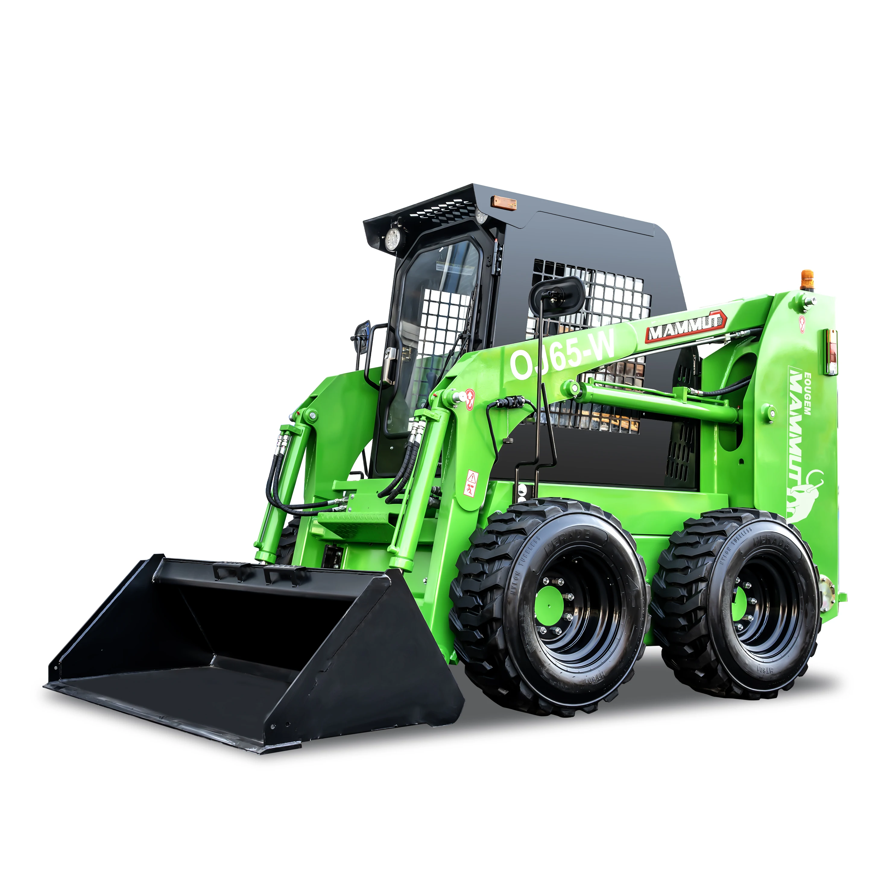 Front loader mini skid steer 1ton 950kg 700kg 850kg wheeled tracked skid steer loader with trencher