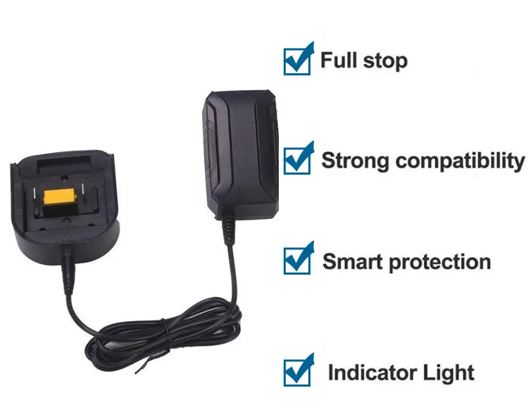 HENGLAI Li-ion Battery Charger DC18RF Drill Parts 1A Charging Current 1A Output LCD BL1830 Bl1430 For Mukitas 18V 14.4V Battery