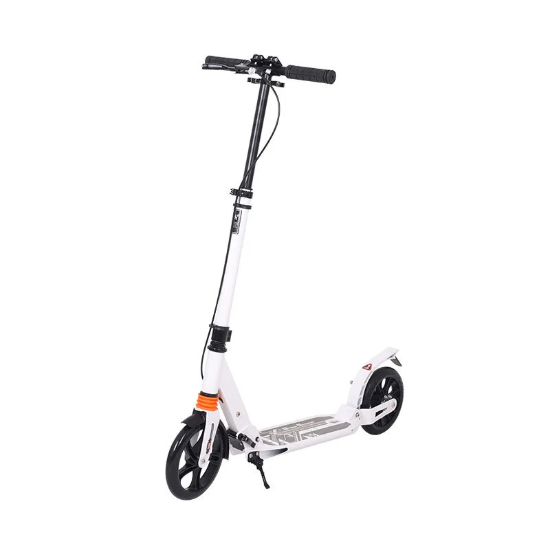 High Quality Adjustable Height Adult Stand up Kick Scooter Double Shock Non Electric Scooter with Disc Brake