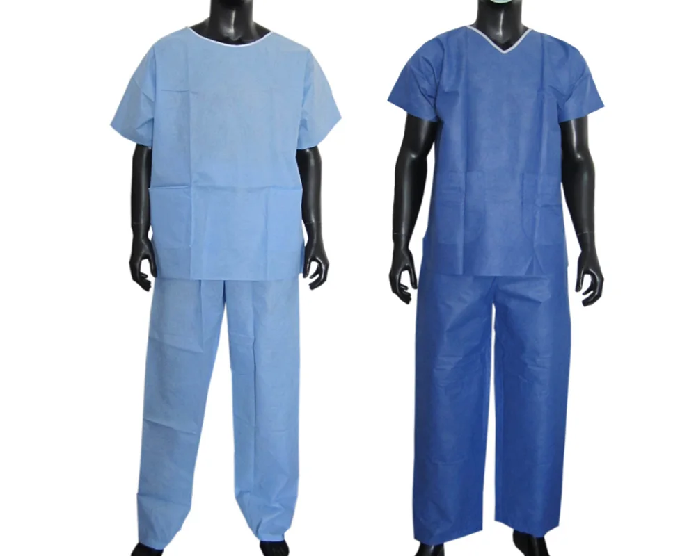 Factory wholesale price nonwoven fabric pp disposable doctor scrub suit