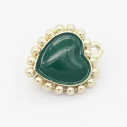 Wholesale New Arrival Fashion Drop Nectarine Heart Pendant Metal Charms Pendant for Swimwear