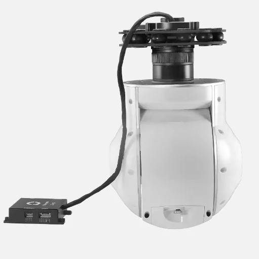 30X 2-AXIS EO and IR Dual Sensor Drone camera for fixed wing UAV with SDI video output night vision