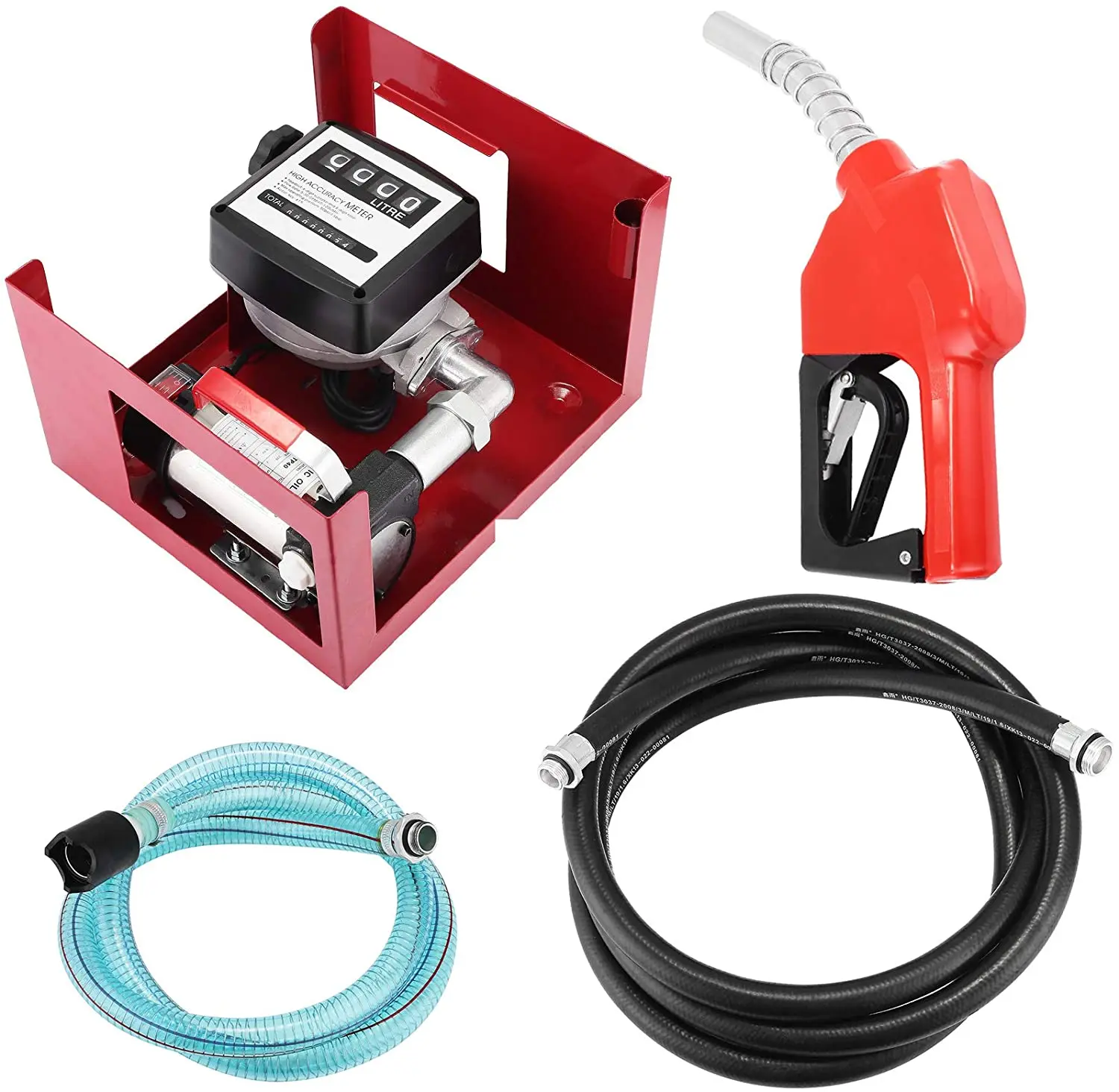 NEW 12V Diesel Fuel Transfer Pump 40L Automatic Nozzle Hose