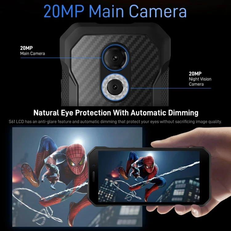 100% Original New Cell Phone Doogee S61 Android 12 Doogee Smartphone IP68/IP69K Waterproof Shockproof Smartphone Doogee