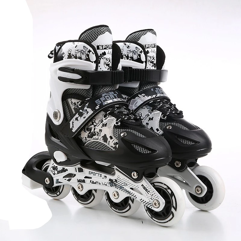  Регулируемый Профессиональный Patines дети светящиеся колеса Inline четыре для роликовых