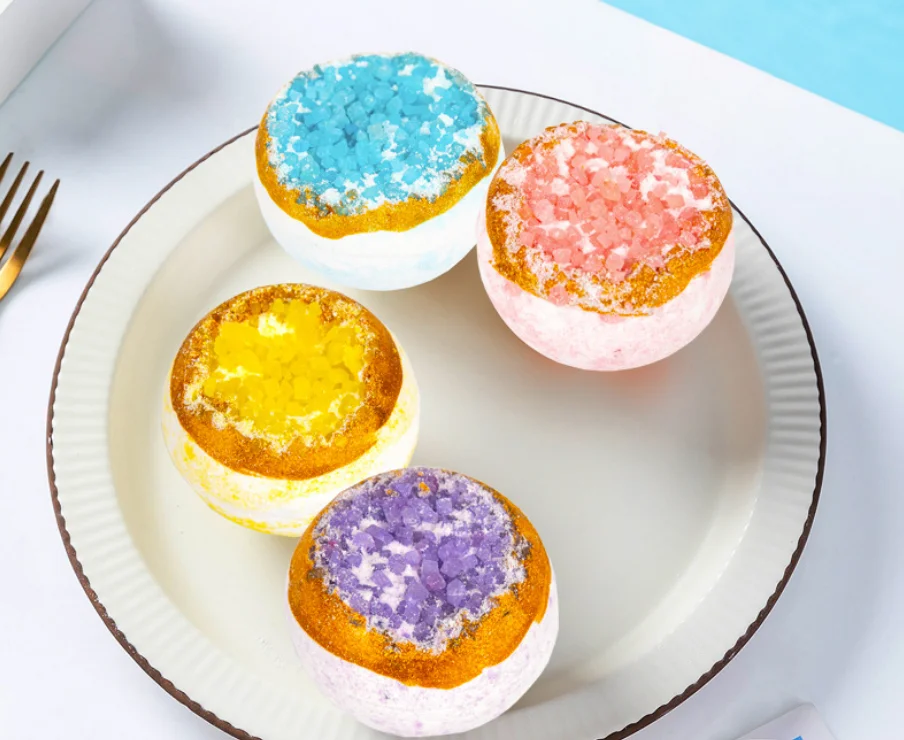 Hot Selling Fizzy Handmade Natural Epson Salt Bubble Bombs Exfoliating Organic Nourishing Bath Bomb Ball for Bath Shower