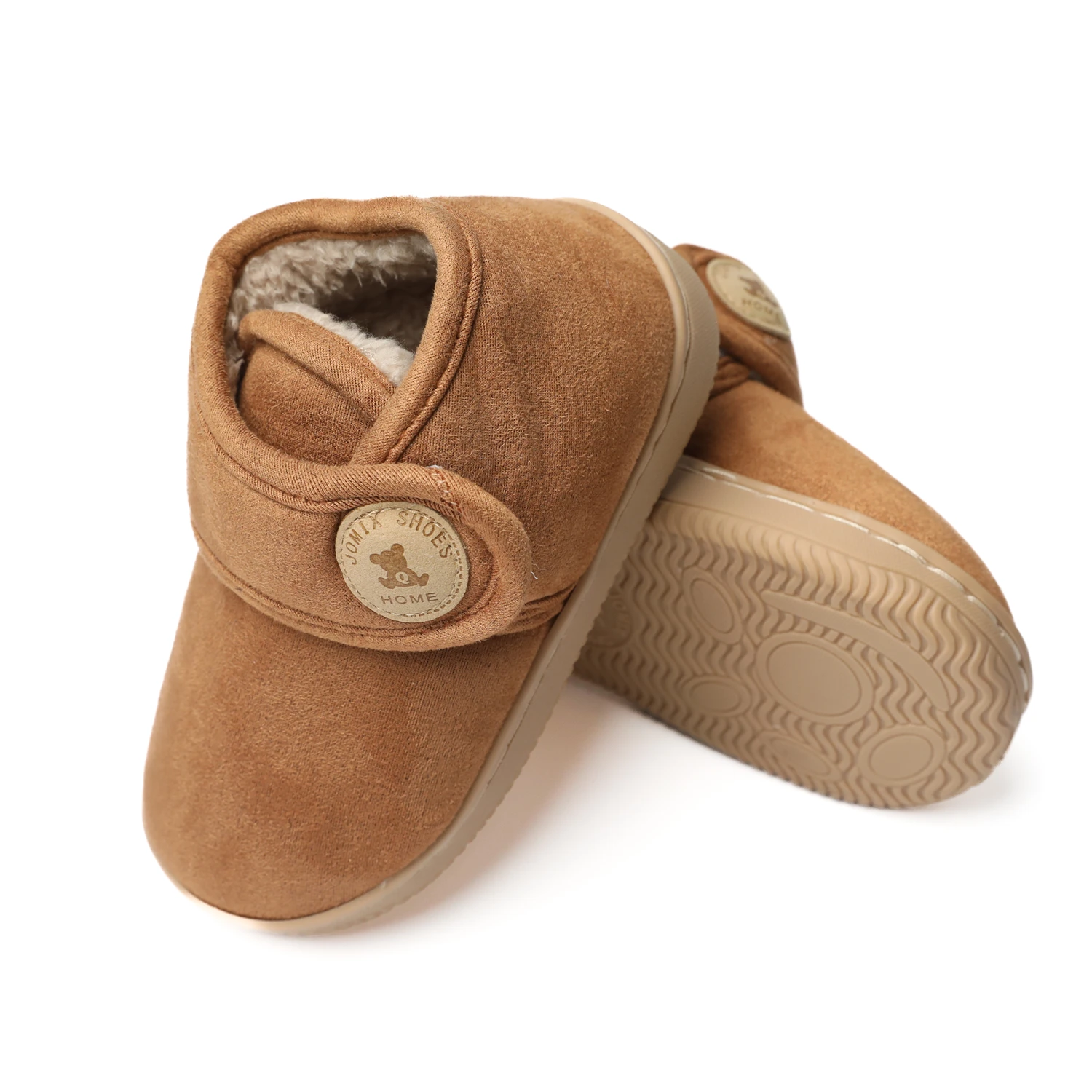 Popular Foot Shapes Tpr Breathable Round Winter Home Kids Warm Slippers For Family Bedroom Use