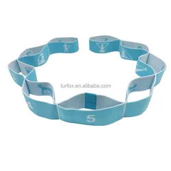 Factory 9 loops Nylon Exercise High Stretch Elastic Yoga Bands Workout Resistance Bands Fitness Yoga Belt Dance bands