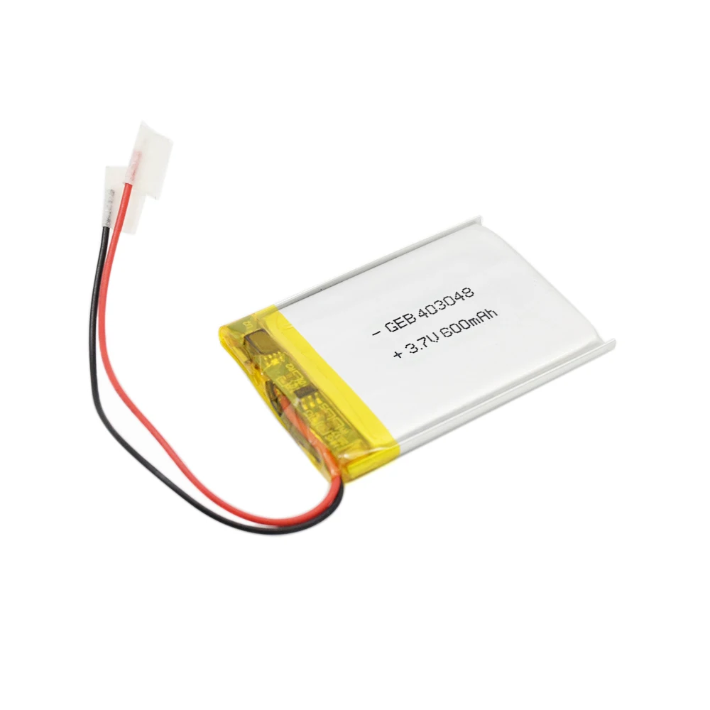 Rechargeable 403048 3.7v 600mah li-poly battery /3.7v 600mah li-polymer battery/ 3.7v 600mah lipo battery