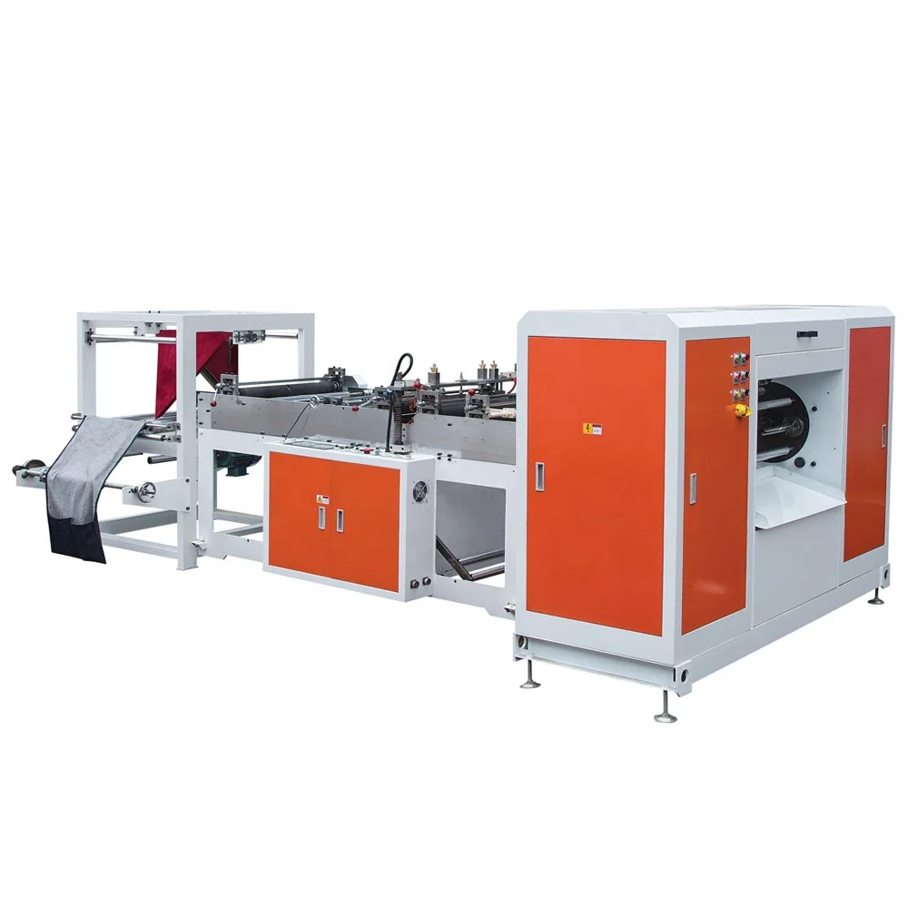 DZB500 Plastic PE HDPE T shirt Carry Shopping Small Nylon Polythene Rolling Linkage Garbage Bag Making Machine Price