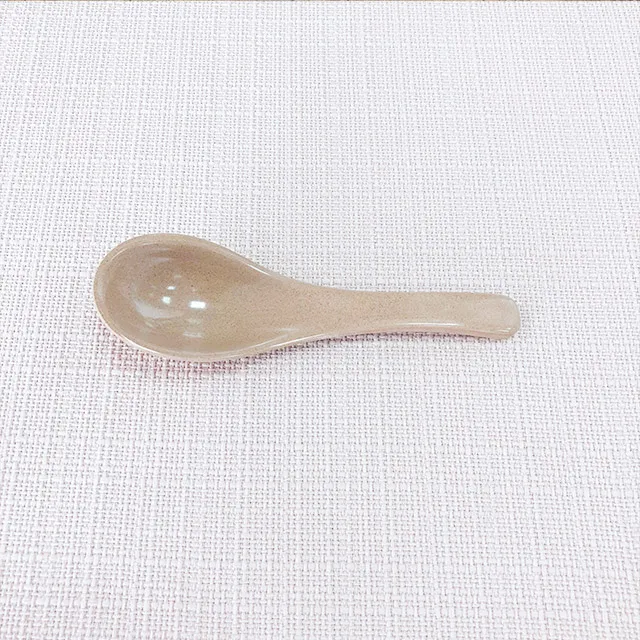 Custom bulk cheap biodegradable kids spoon edible rice spoon feeder cooking home kitchen serving spoon set utensils