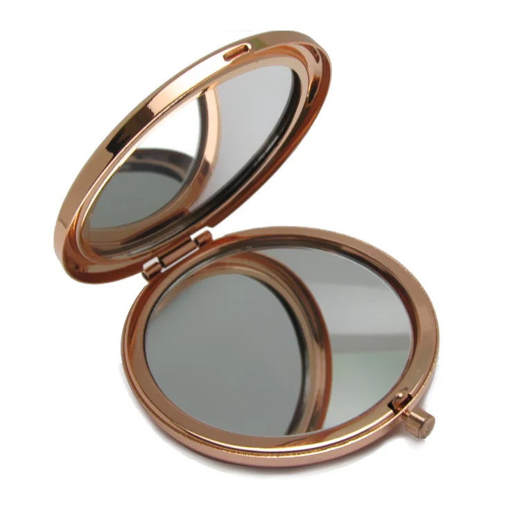 Quality Assurance Mirror Makeup Double-sided Mirror Stainless Iron Custom Logo Pocket Mirror