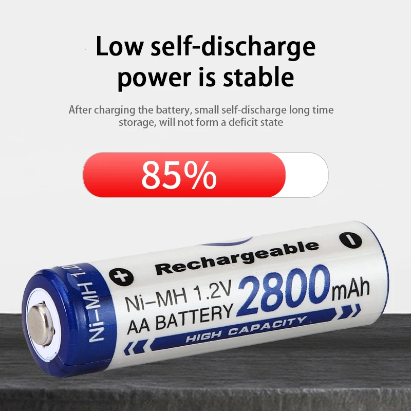 1.2V 2800mAh BMAX Nickel Metal Hydride Batteries ni mh AA Rechargeable Cylindrical Cells Ni-MH Replacement Battery