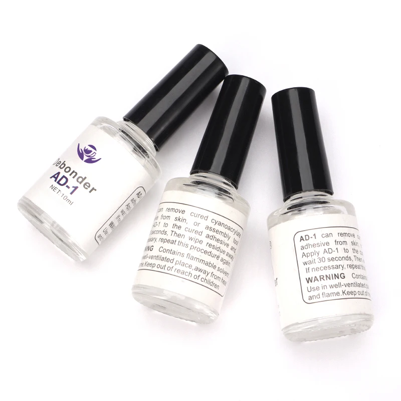 OEM Eco-friendly Multiple Glue Remover Liquid Debonder AD-1 Glue Remover Odorless To Remove Glue on Nails