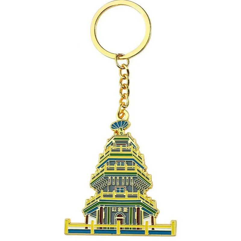 Custom Keyrings Logo Letter Personalized Soft Hard Enamel Badges Keychain Custom Metal Zinc Alloy Key Ring Keychain