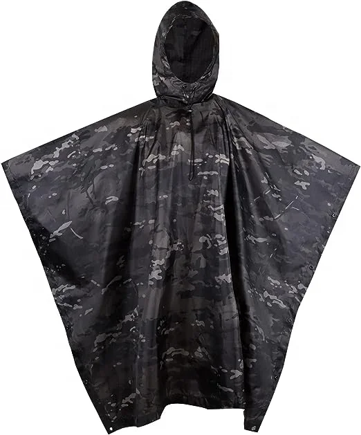 MITO poncho raincoat waterproof camping outdoor camouflage