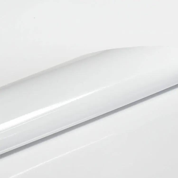 170gsm PVC Self-Adhesive Vinyl Sticker Roll Matt White Solvent Printing Wrap PET Fabric with Permanent Glue