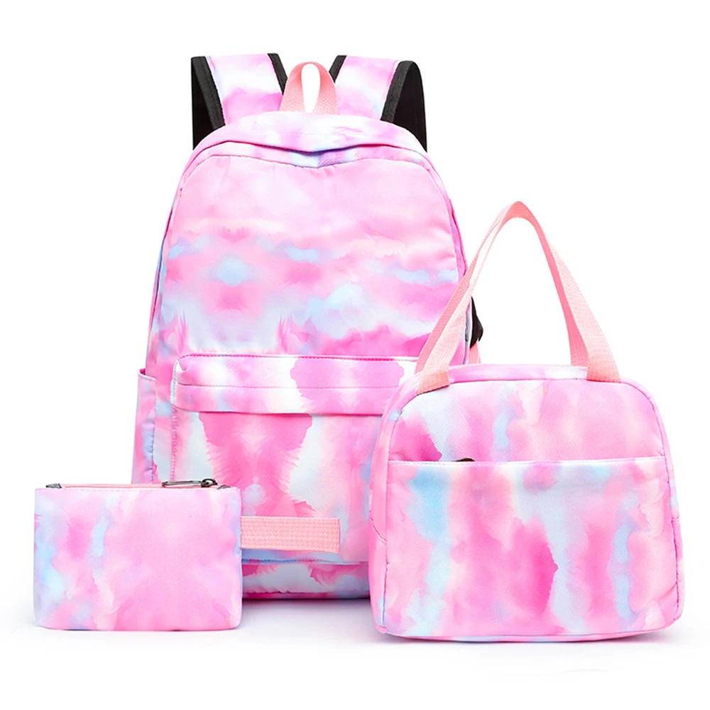 New Arrival Teen Girls School Backpack Large Capacity Kids Backpack Students Bookbag Set with Lunch Bag and Pencil Case