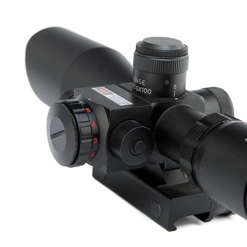 Factory Compact Scope 2.5-10x40E Red&Green Illuminated Scope With Red Sight Scope