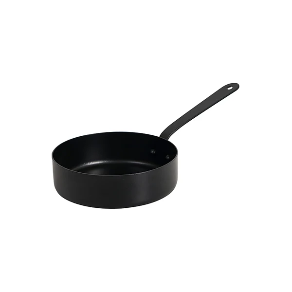 Black Color Stainless Steel Metal Mini Serving Fry Pan