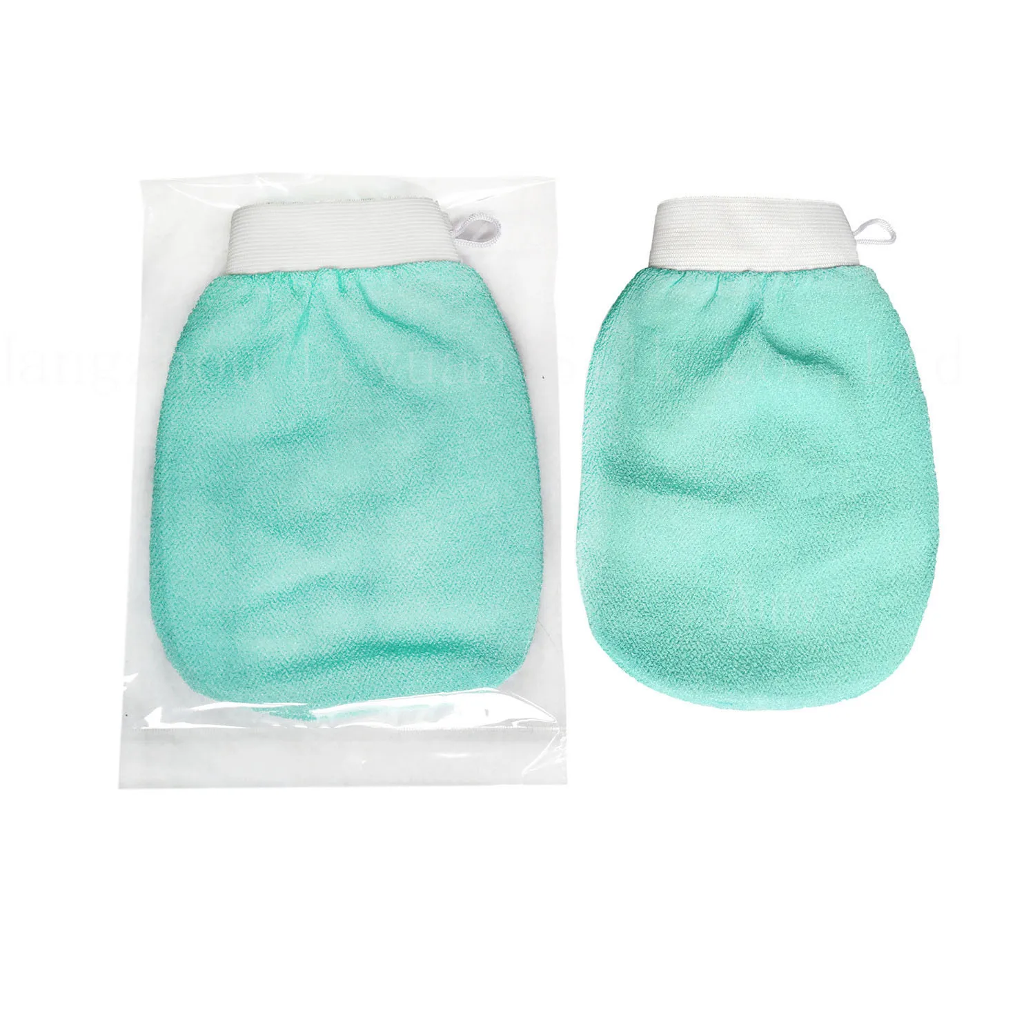 OEM Nature Korean Exfoliating Bath Glove Viscose Fiber Body Scrub Glove  Beauty Kessa Glove  For Bathing