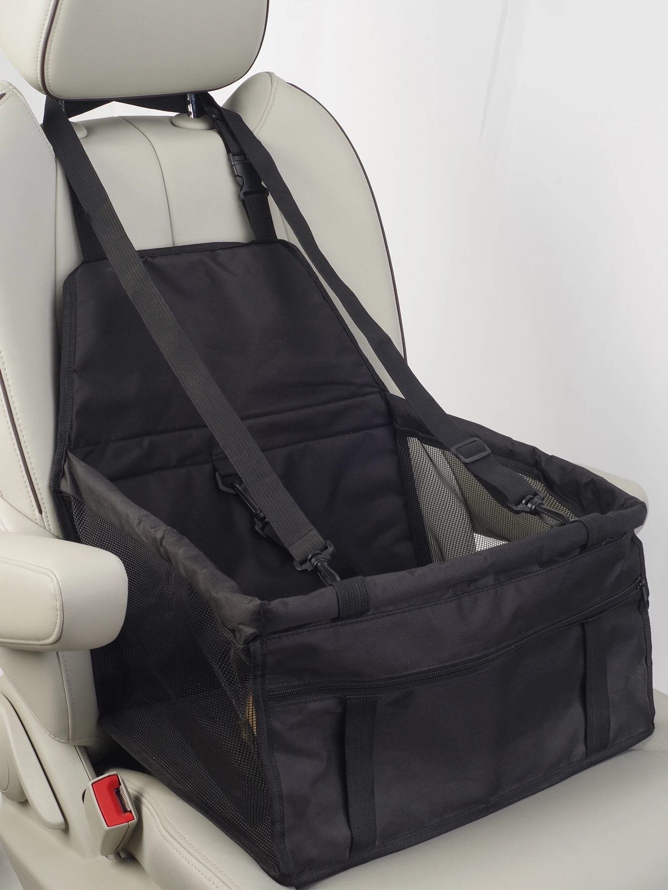 600d Oxford Waterproof Pet Car Seat Cover Customized Foldable Portable Dog Cage