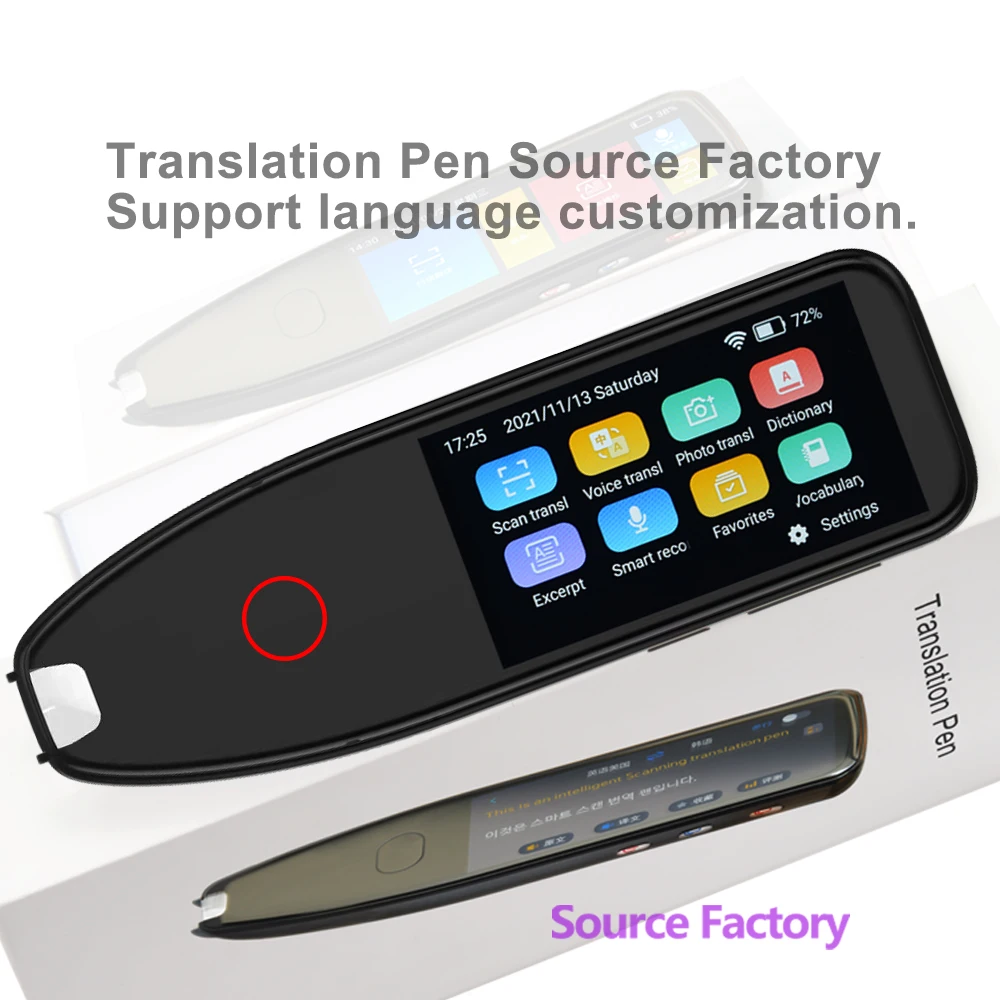 Factory Price Portable Children Learning Device portable voice translation pen Scan translator