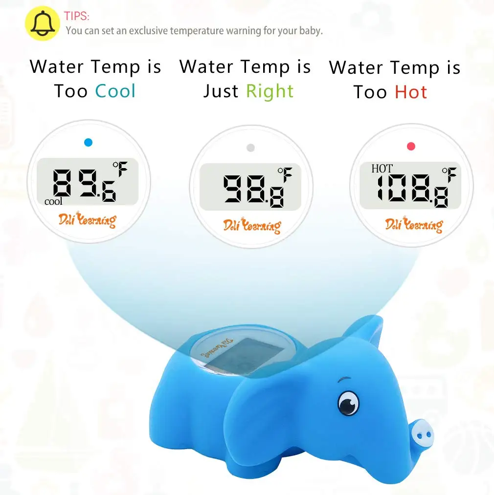 New Arrival Duck Bear Shape Water Baby Bath Temperature Thermometer