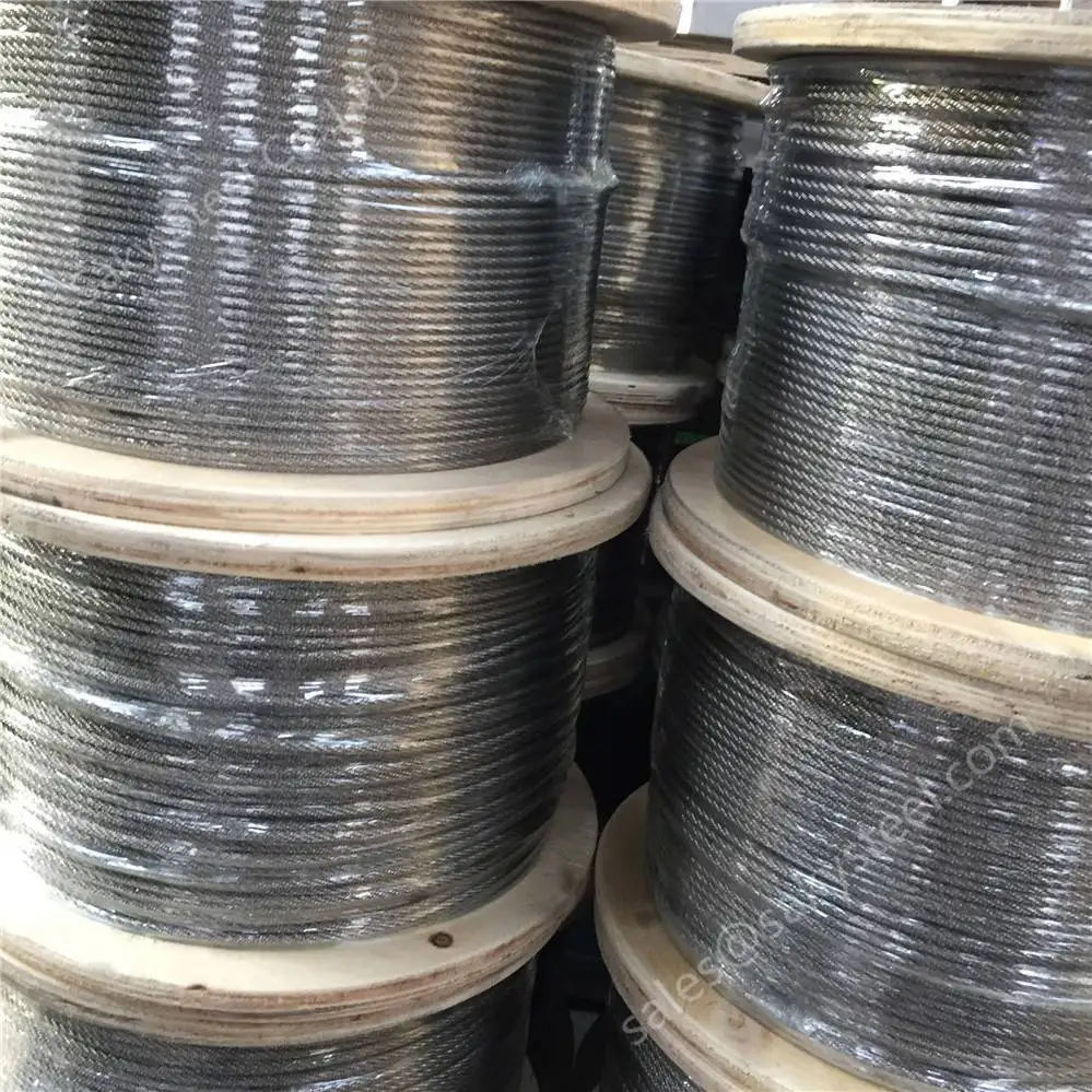 SS316 7x7 7x19 6x19 трос из нержавеющей стали
