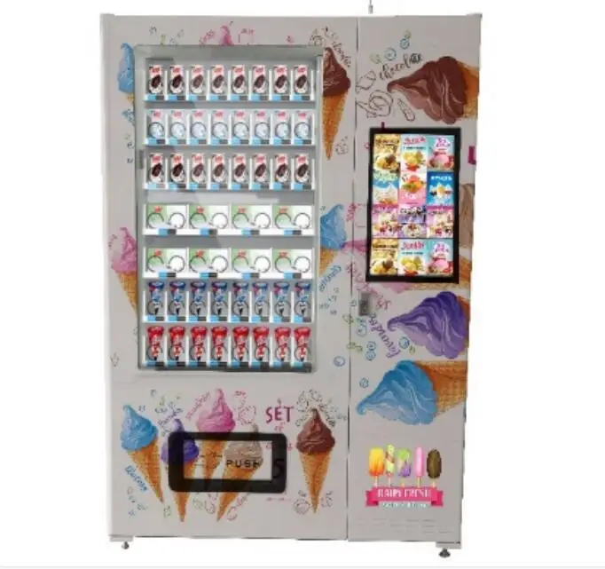 2025 Stock Available Frozen Smoothie Vending Machine Frozen Food Vending Machine for kids