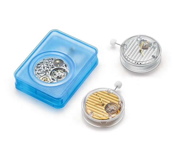 ENLOONG Real Luxury Skeleton Tourbillon Movement with Manual Winding OEM LOGO ELT0563 Silver Tourbillon Watch Movement