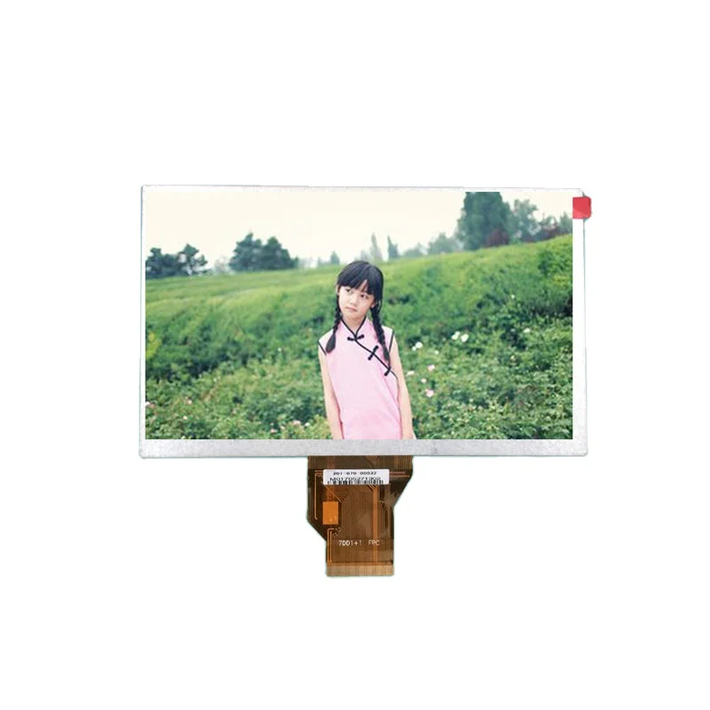 High Brightness 1000 nits 7.0 Inch TFT LCD Panel 50pin FPC RGB Interface TN Normally White Screen