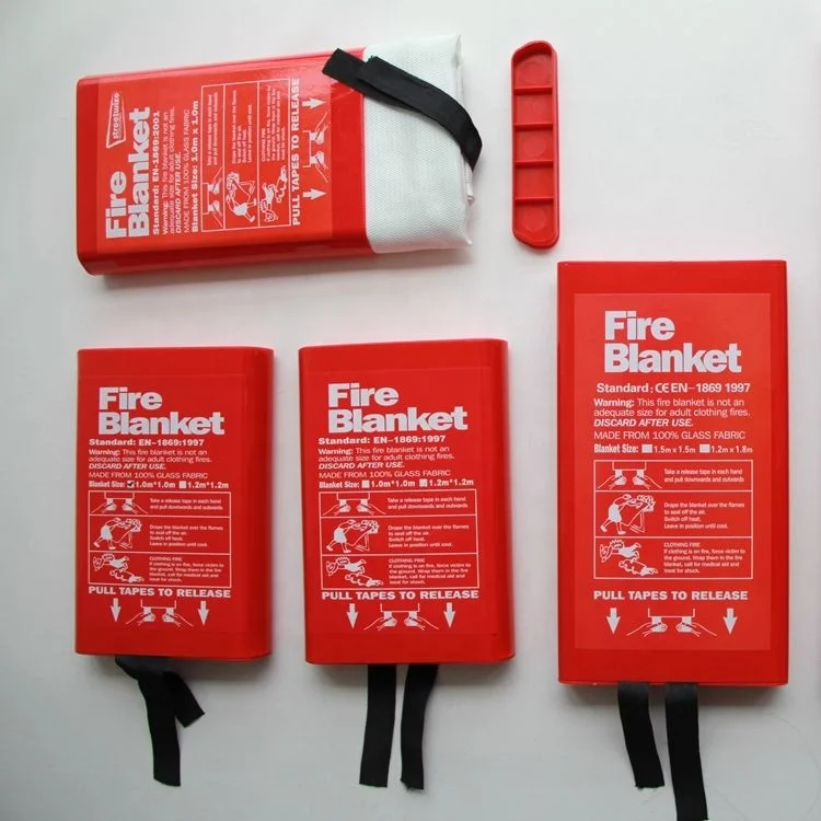 Reusable high temperature resistance fiberglass Fire Fighting Equipment Fiberglass Cloth Fire Blanket